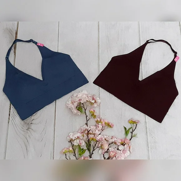 NWT *2* VS PINK Seamless Halter Bra Tops - Picture 13 of 13